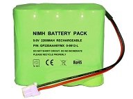 9.6V AA 2200mah NiMH Alarm control panel battery pack replacement for GP220AAH8YMX
