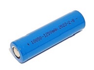 Li-Ion 18650 rechargeable flat top battery - Lithium 3.7 V 1200 mAh