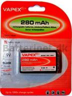 Vapex 280 mAh NiMH 9V Rechargeable battery