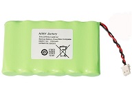 Visonic 7.2V AA 2200mah NiMH Alarm control panel battery pack replacement for LTT-AA1300LSDX6B, 103-303689