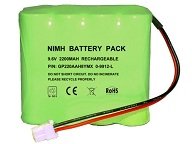 9.6V AA 2200mah NiMH Alarm control panel battery pack replacement for GP220AAH8YMX