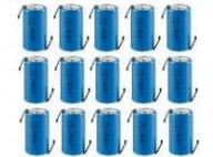 Sub C 2000mAh 1.2V NiCd Tagged Battery 15 pack for 18V batteries