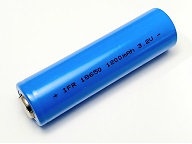 3.2V 18650 Li-Ion / LiFePO4 ( Lithium Phosphate ) 1500mAh rechargeable batteries for Solar Garden Lights