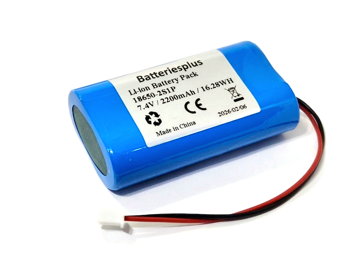 7.4V Lithium Li-Ion 18650 2200mAh 2S1P Emergency Ceiling Light Battery