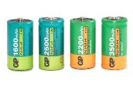 C Size 3500 mAh NiMH Rechargeable Batteries