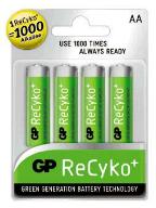 GP Recyko AA 1.2V 2000 mAh NiMH Rechargeable Batteries