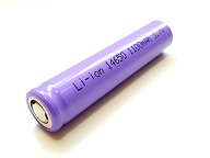 Li-Ion 14650 Lithium Rechargeable battery - 3.7V 1100 mAh 7/5AA