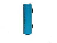 Li-Ion AA or 14500 size battery - 3.7 V 800 mAh with solder tags