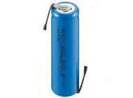 LiFePO4 18650 size battery - 3.2 V 1800 mAh with solder tags