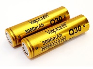 Pair of Vapcell Q30 INR 18650 3000mAh 3.7v 20A High Drain Li-ion Rechargeable Batteries
