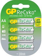 GP Recyko AA 2600 mAh NiMH Rechargeable Batteries