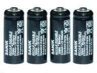 iDect Rechargeable Cordless phone batteries Sanik 2/3 AAA 400mAh 1.2V NiMH - Set of 4 batteries for X1 Duo, X1i Duo