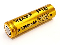 Vapcell F12 Lithium Li-Ion 3.7V 14500 AA 1250mAh 3A Rechargeable Battery